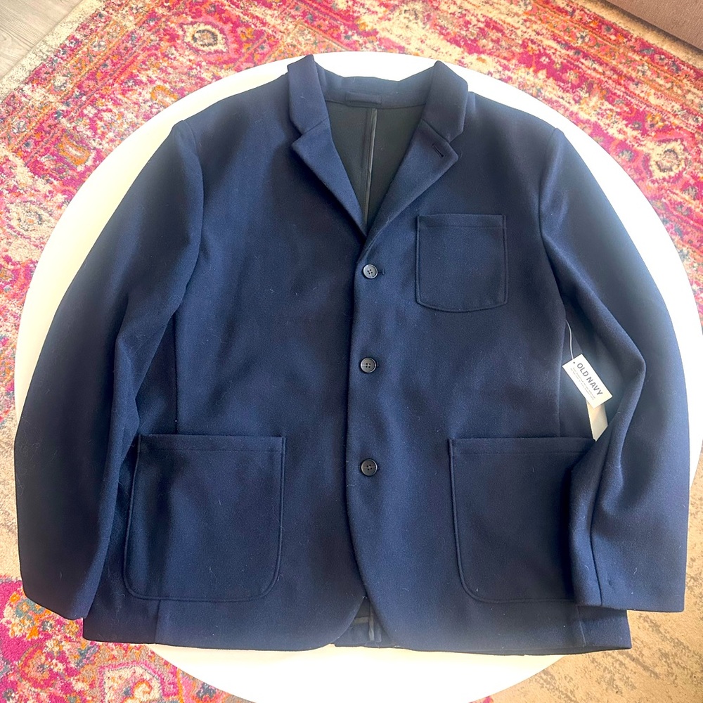 Old Navy Dark Blue Blazer Jacket